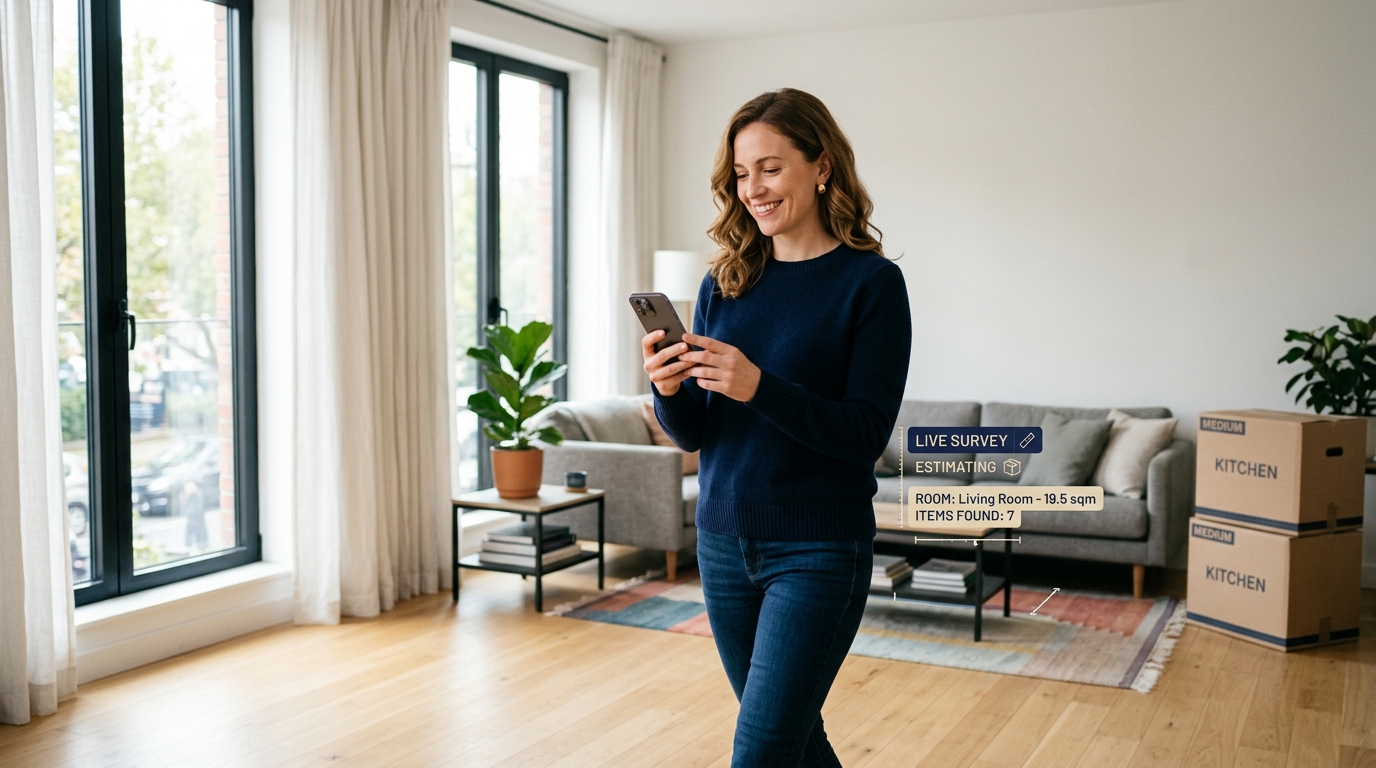 Digitale Video-Besichtigung per Smartphone für den Umzugs-Preisvergleich bei MoveEasy24